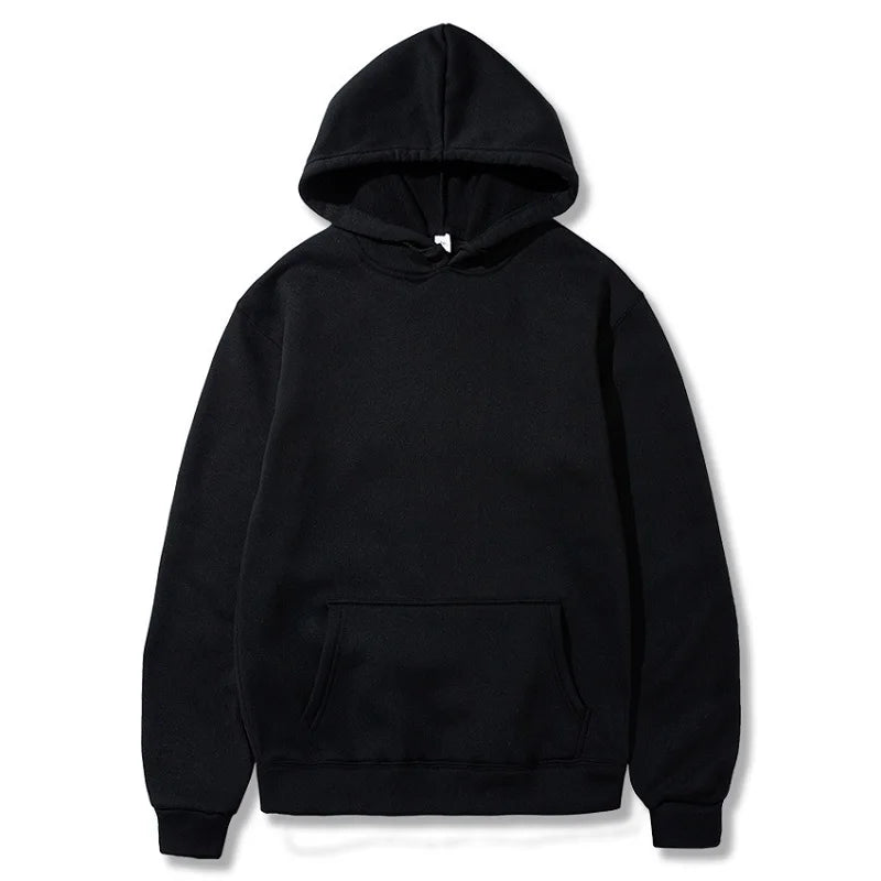 Men's and Women's Solid Color Pocket Hoodies: Fashionable, Casual, Sports Fitness Sweatshirts, Multi-Color Pullovers