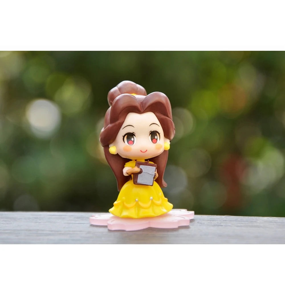 9‑Piece Kawaii Princess Figure Set – 6cm Rapunzel, Snow White, Jasmine, Mulan & Ariel Cake Toppers