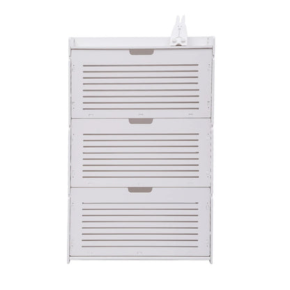 3-Layer Minimalist Design Entrance Shoe Rack Saves Space Living Room Furniture Shoe Cabinet (70 * 17 * 109)