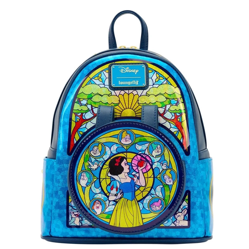 Loungefly Snow White Stained Glass Backpack & Wallet