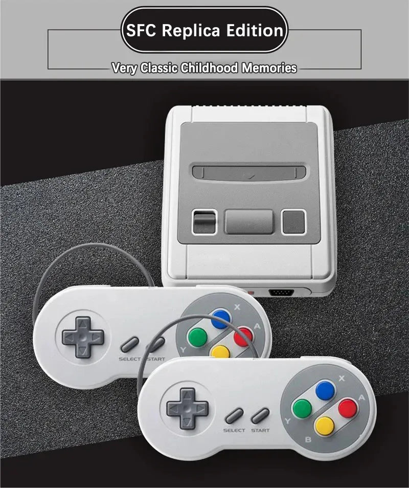Mini Portable Retro Video Game Console (SNES Style · 620 Games · AV Output · Wired Gamepad)
