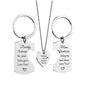 3 PCS Daddy Mom Girl Matching Necklace Set Stainless Steel Father Mother Daughter Necklaces Family Jewelry Gifts