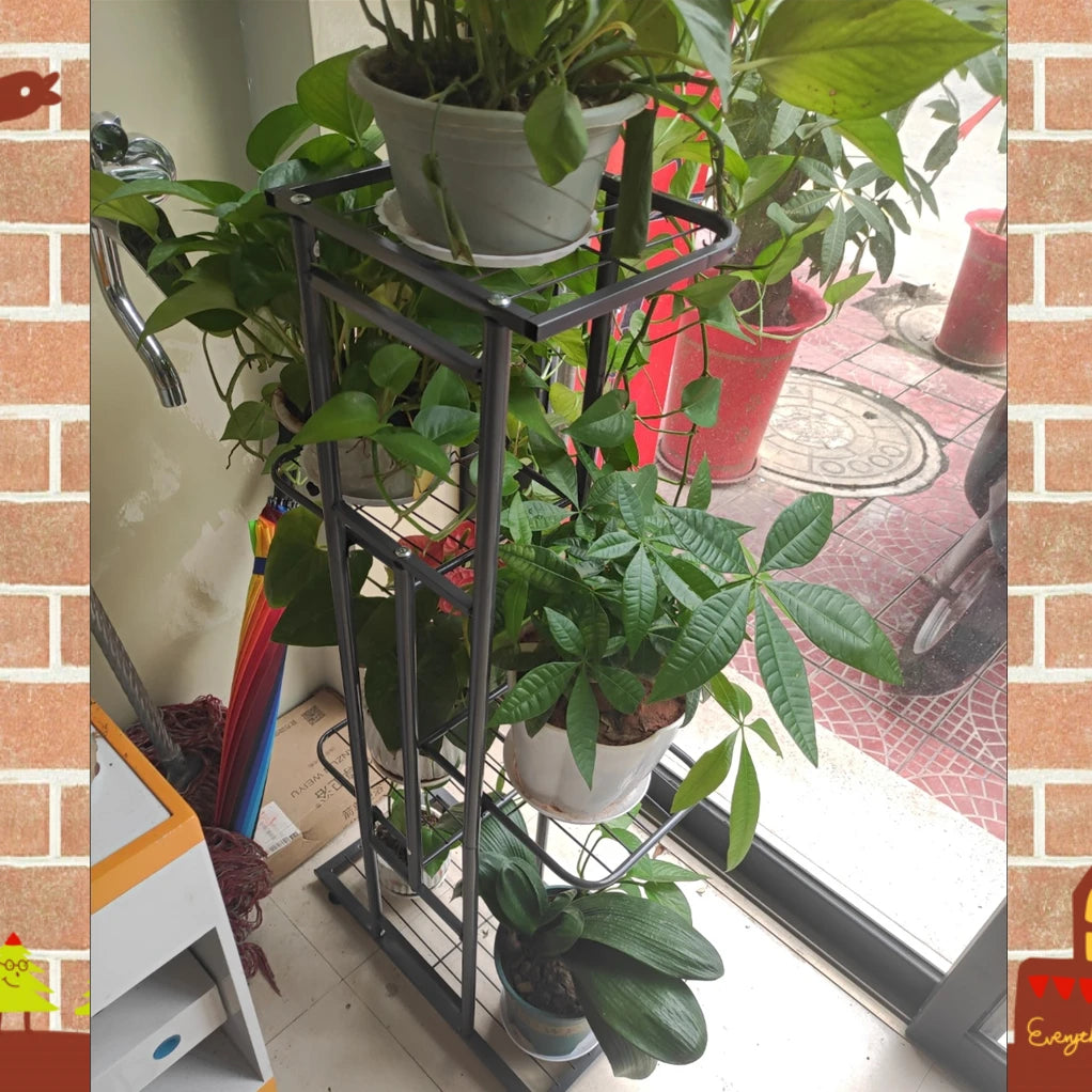 Iron Plant Stand – Multi‑Tier Display Rack