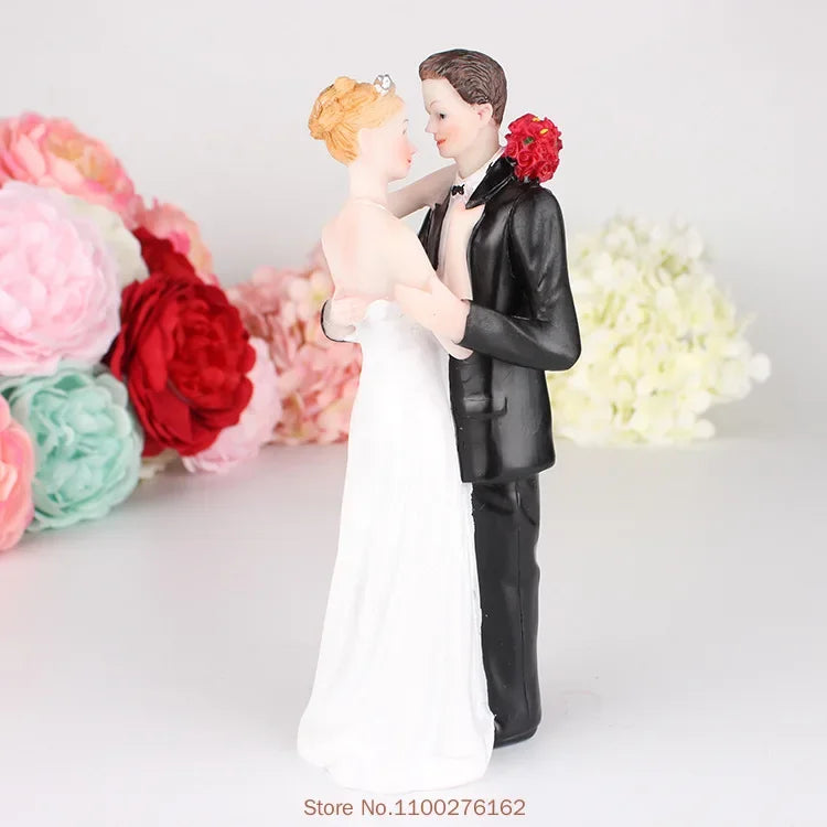 Wedding Couple Resin Cake Figurine