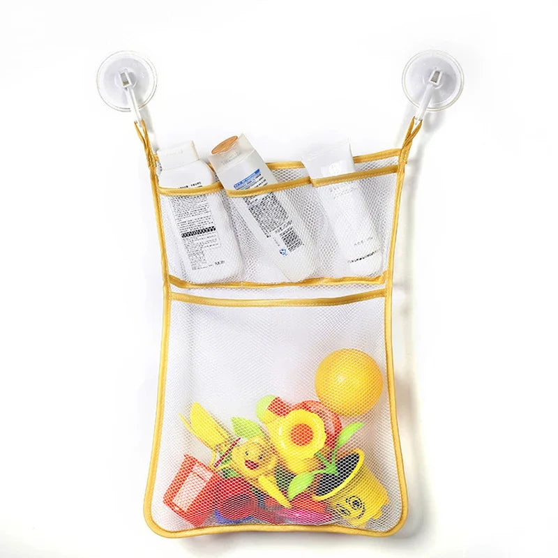 Baby Bathtub Dinosaur Suction Hanging Bag Basket Mesh for Toys Organizer