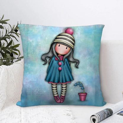 Santoro Gorjuss Plush Pillow Cover – Double‑Sided Decorative Cushion Case