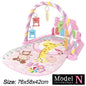 Baby Fitness Stand Music Play Gym Activity Toys Newborn Piano Crawling Blanket Pedal Game Pad Early Education 0-36 Months Gifts