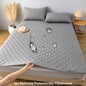 Waterproof Mattress Protector Cover with Elastic Band Soft Breathable Mattress Pad for Bed Grey/White/Green/Blue