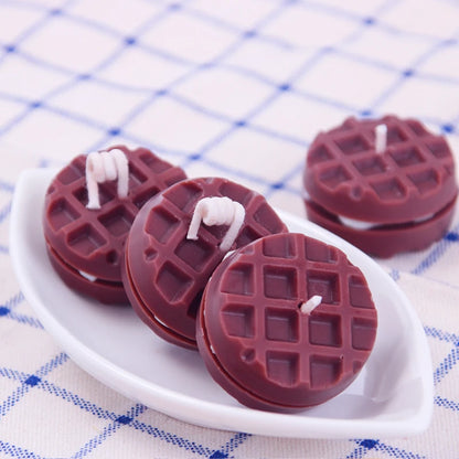 DIY Round Waffle Silicone Mold – Food‑Grade Chocolate, Candle & Baking Tool