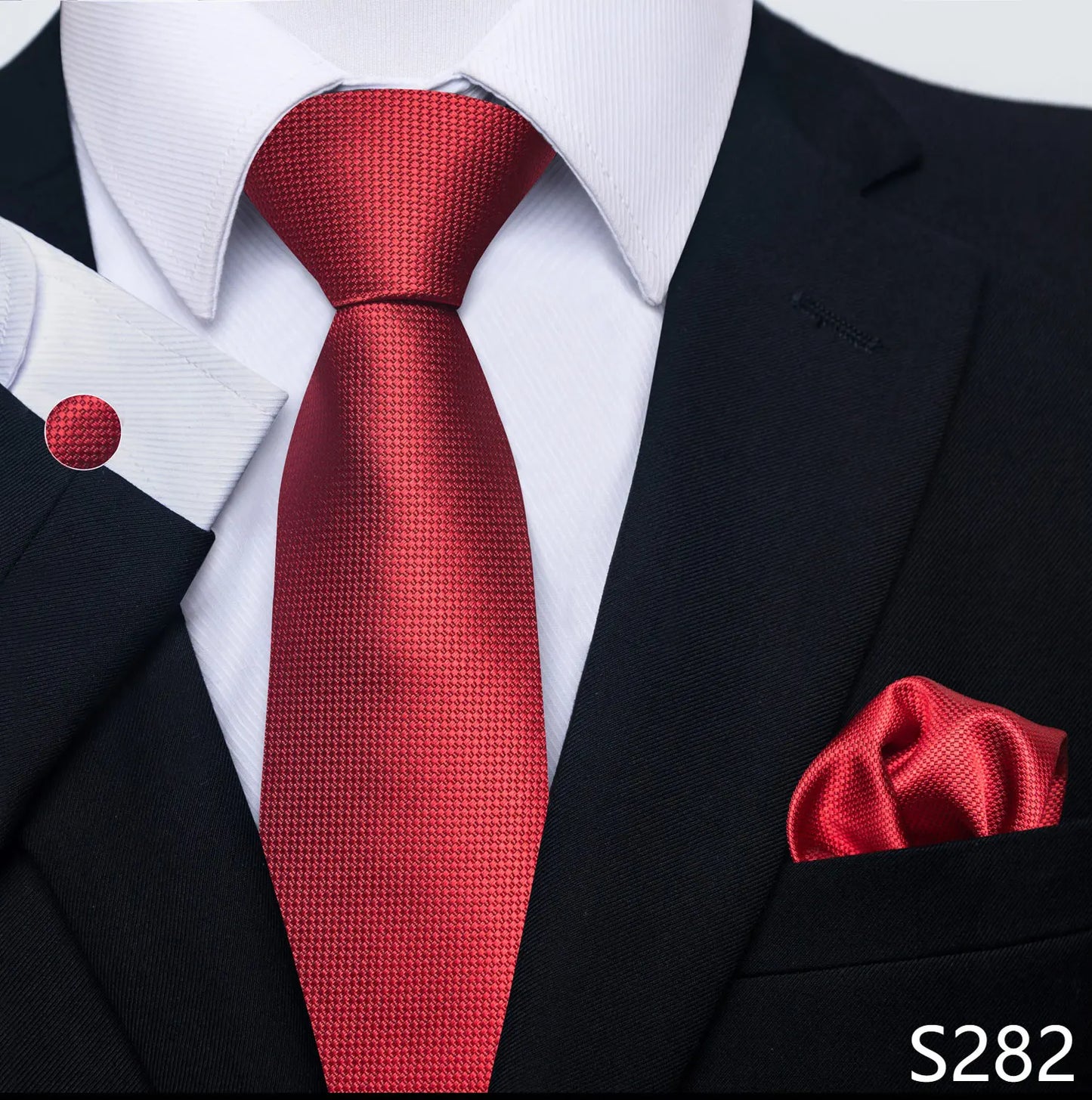 Silk Tie Pocket Squares Necktie Suit Accessories