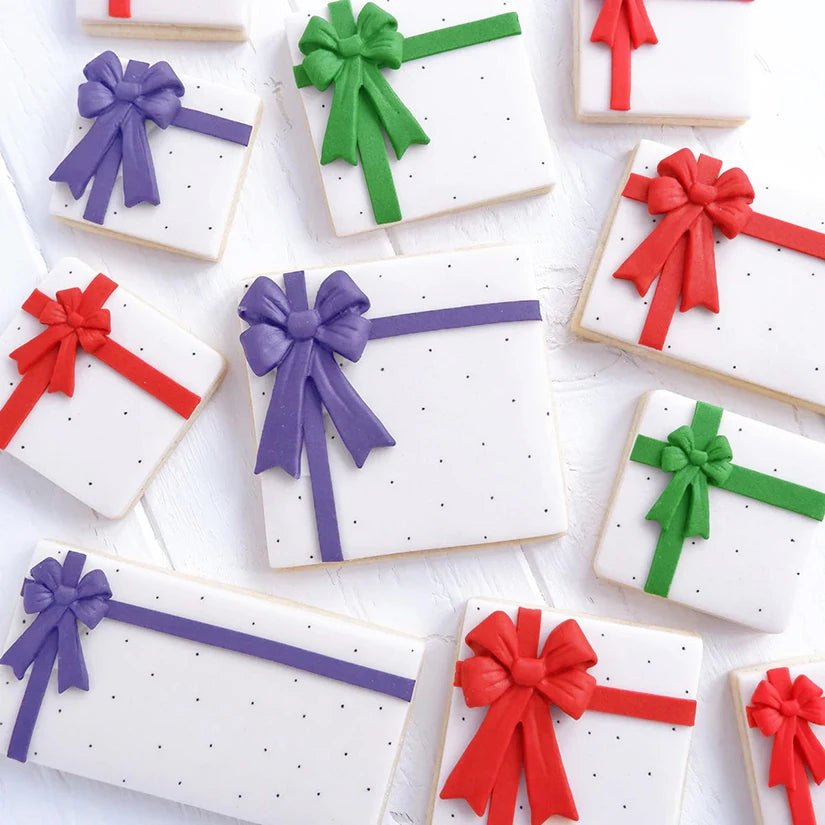 “Christmas Bow Silicone Mold – Fondant, Cookie & Chocolate Decorating Tool
