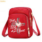 Cat & Dog Faith Quote Crossbody Phone Bag