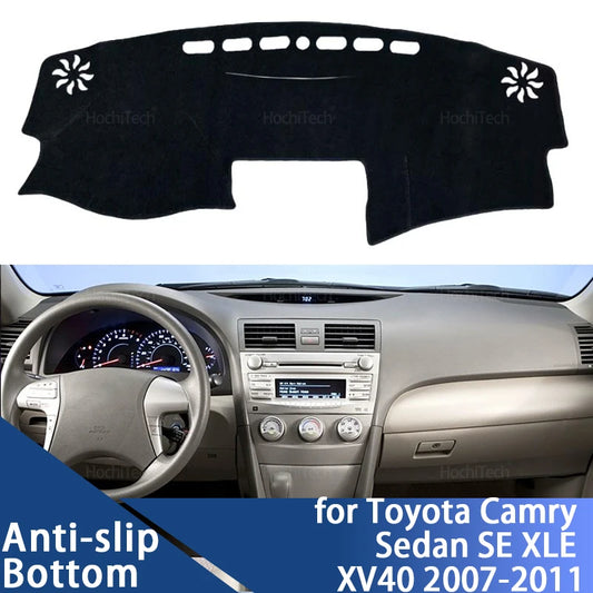 Accessories Auto Dashboard Cover Dash Mat Board Pad Carpet Dashmat Anti-UV Mats For Toyota Camry Sedan SE XLE XV40 2007~2011