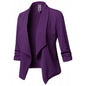 Women’s Open‑Front Slim Blazer – Long Sleeve Office Cardigan