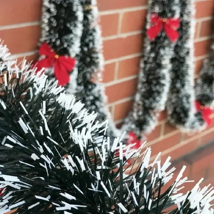 2M Christmas Eve Decoration Bar Tops Ribbon Garland Christmas Tree Kitchen Ornaments Wedding Party Christmas Decoration Prop