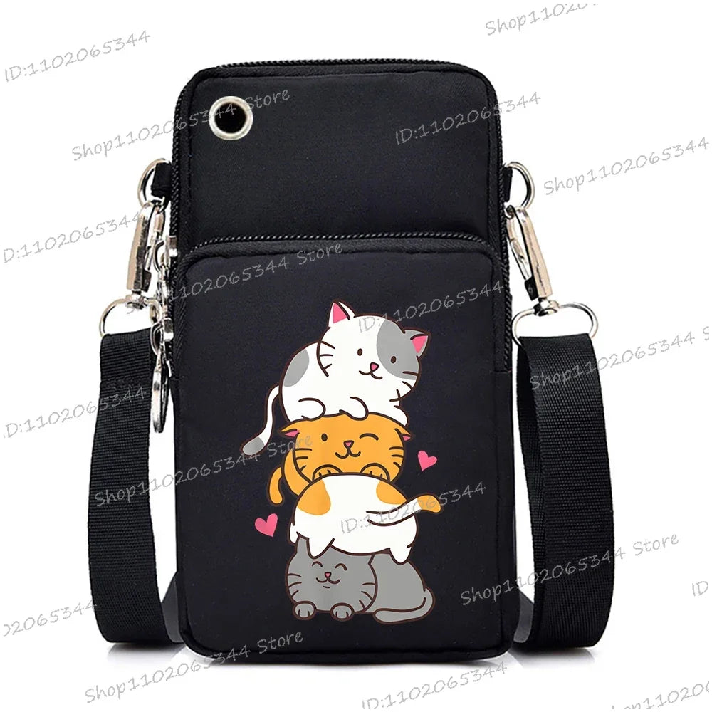 “Just A Girl Who Loves Cats” Mini Phone Crossbody Bag