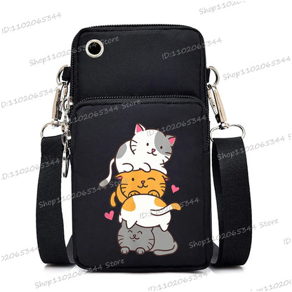 “Just A Girl Who Loves Cats” Mini Phone Crossbody Bag