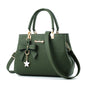 Elegant Messenger Bag – Flower Pendant Shoulder Tote