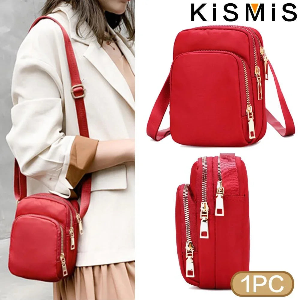 Women’s Nylon Adjustable Crossbody Phone Purse
