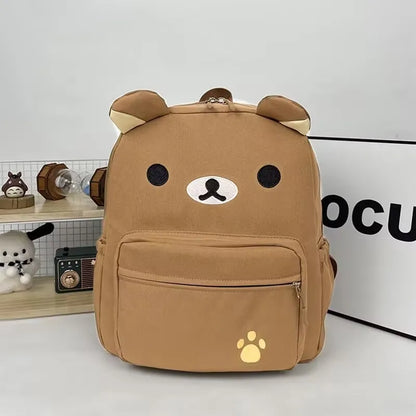 Kawaii Cute Bear Backpack (Large Capacity · Anime Style · Waterproof Nylon Schoolbag)
