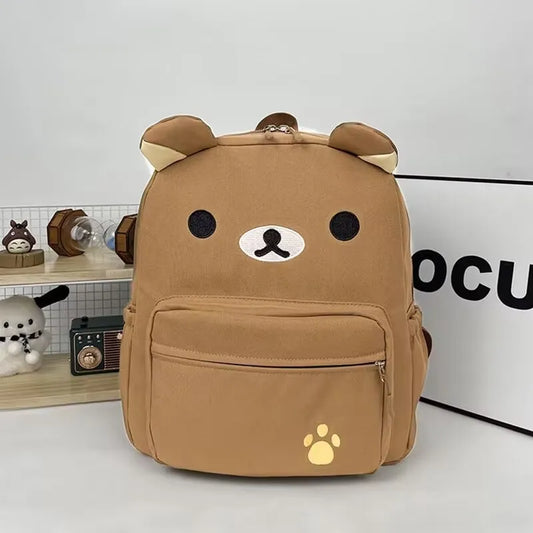 Kawaii Cute Bear Backpack (Large Capacity · Anime Style · Waterproof Nylon Schoolbag)