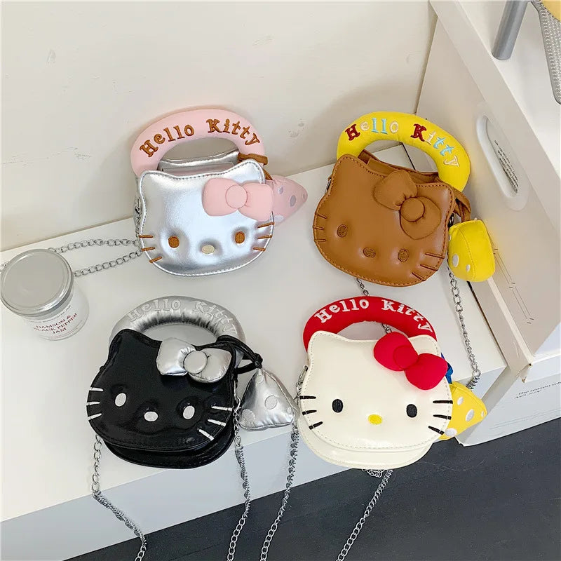 Hello Kitty PU Mini Crossbody / Handbag (Kawaii Daily Shoulder Bag)
