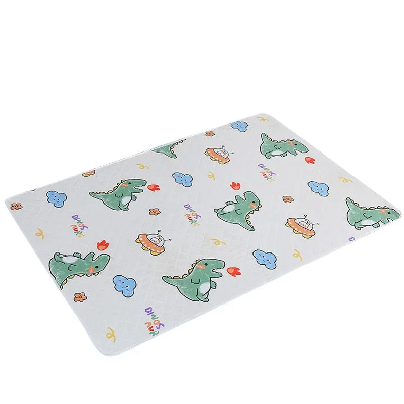 Waterproof Washable Mattress Urine Mat for Baby Toddlers Cute Cartoon Bed Protector Diaper Bedding Urine Pads Cloth Breathable