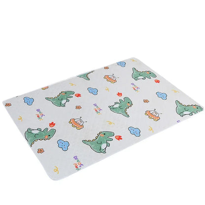 Waterproof Washable Mattress Urine Mat for Baby Toddlers Cute Cartoon Bed Protector Diaper Bedding Urine Pads Cloth Breathable