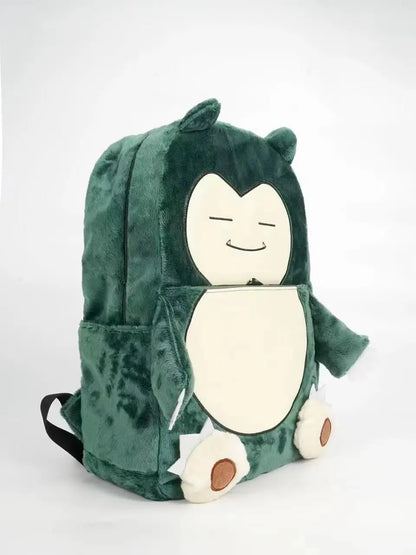 Pokemon Anime Gengar &amp; Snorlax Plush Backpack (Large Capacity · 16" Laptop Fit · Travel &amp; School Bag)