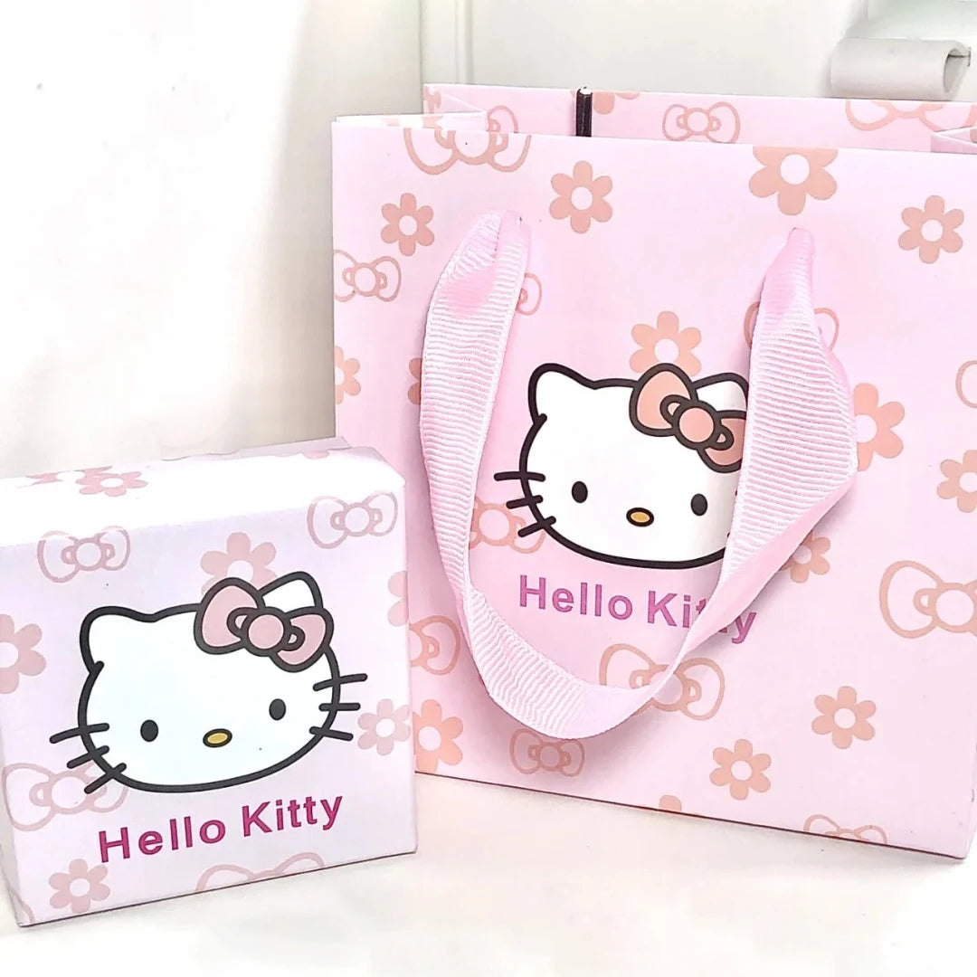 Hello Kitty Gift Box &amp; Candy Paper Bag (Kawaii Cartoon Packaging, Party &amp; Jewelry Storage)