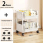 Mobile Kitchen Organizer Rack — Snack, Toy & Book Trolley w/ Wheels