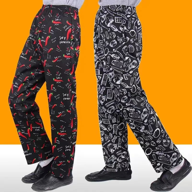 Unisex Chef Pants (Lightweight · Baggy Fit · Food Service Uniform)