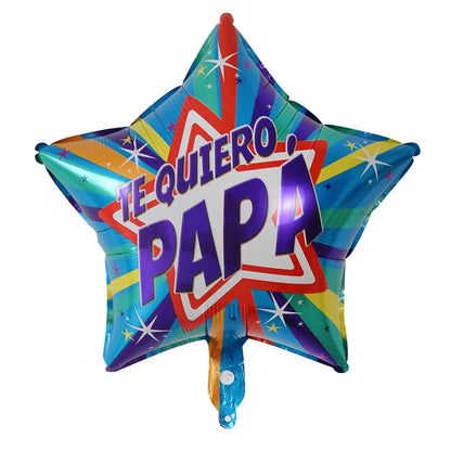 10pcs 18Inch Spanish English Happy Father's Day Foil Helium Balloon Feliz Dia Super Papa Air Globos Party Decoration Gift Baloes