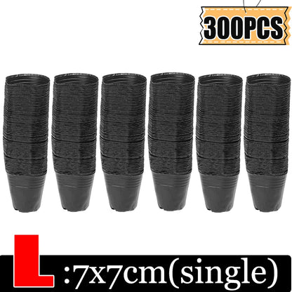 S/M/L/XL Black Seedling Nursery Pots Seed Starting Grow Bag Flower Plant Breathable Container Garden Vegetable Box Cuttings Tool