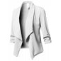 Women’s Open‑Front Slim Blazer – Long Sleeve Office Cardigan