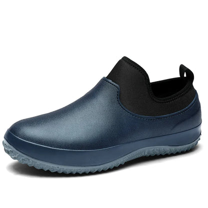 Mens Kitchen Working Shoes Non-slip Waterproof Chef Shoes Casual Unisex Work Shoes Water Shoes Rain Cotton Boots Plus Size 35-47