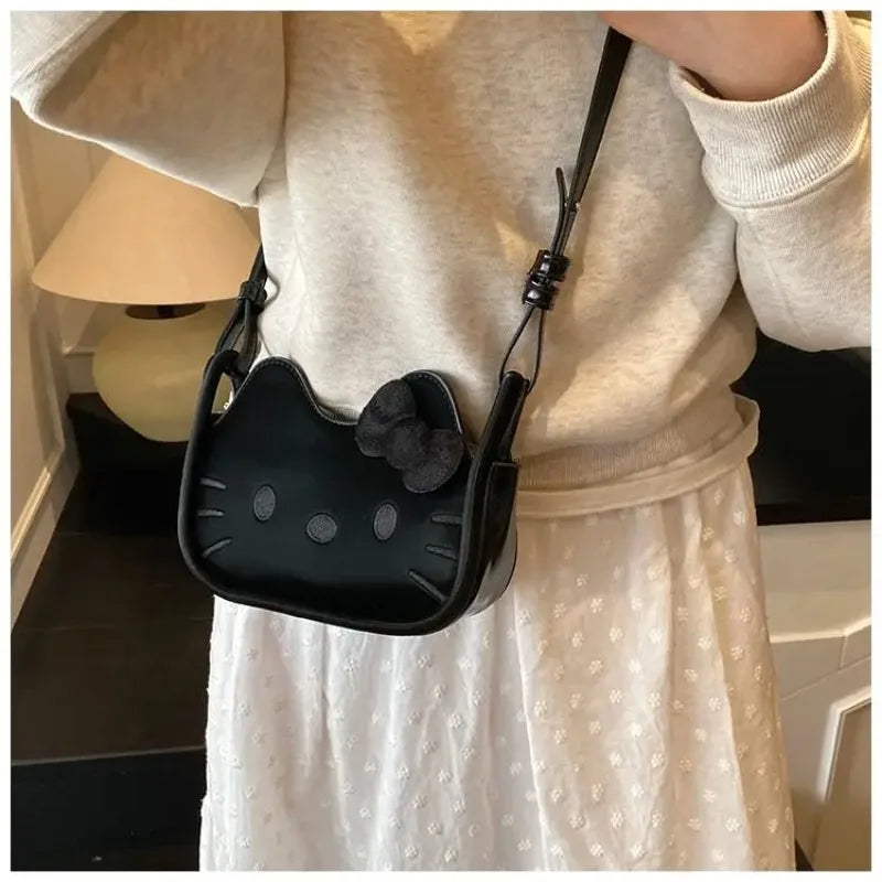 Hello Kitty Fashion Messenger Bag (Cute Cartoon Shoulder Handbag)