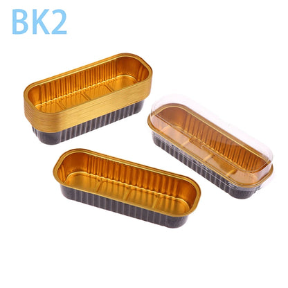 10‑Pack Mini Loaf Pans (With/Without Lids) – 6.8oz Aluminum Foil Bread & Muffin Containers