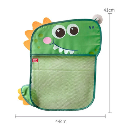 Baby Bathtub Dinosaur Suction Hanging Bag Basket Mesh for Toys Organizer