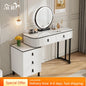 Modern LED Vanity Desk — Mirror, Drawers & Adjustable Cabinet