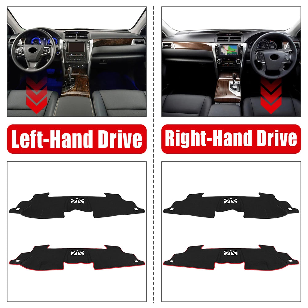 For Toyota Camry XV50 Hybrid 2012 2013 2014 2015 2016 2017 Car Dashboard Cover Avoid Light Sun Shade Anti-UV Carpet Non-Slip Mat