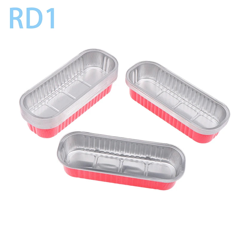 10‑Pack Mini Loaf Pans (With/Without Lids) – 6.8oz Aluminum Foil Bread & Muffin Containers