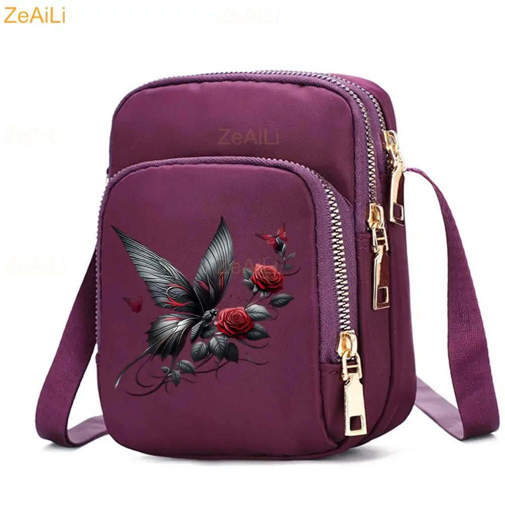 Cat & Dog Faith Quote Crossbody Phone Bag