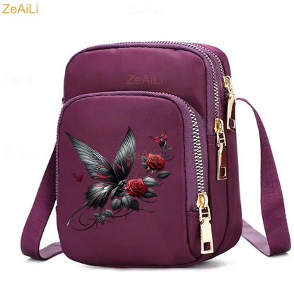 Cat & Dog Faith Quote Crossbody Phone Bag