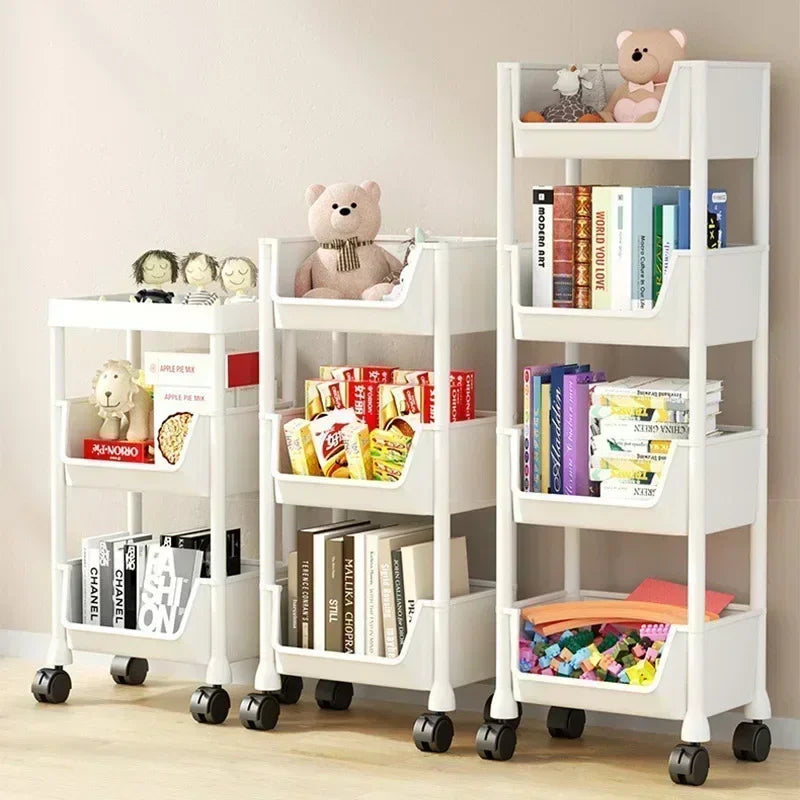 Slim Kitchen Corner Storage Trolley — Multi‑Layer Organizer