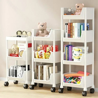 Slim Kitchen Corner Storage Trolley — Multi‑Layer Organizer