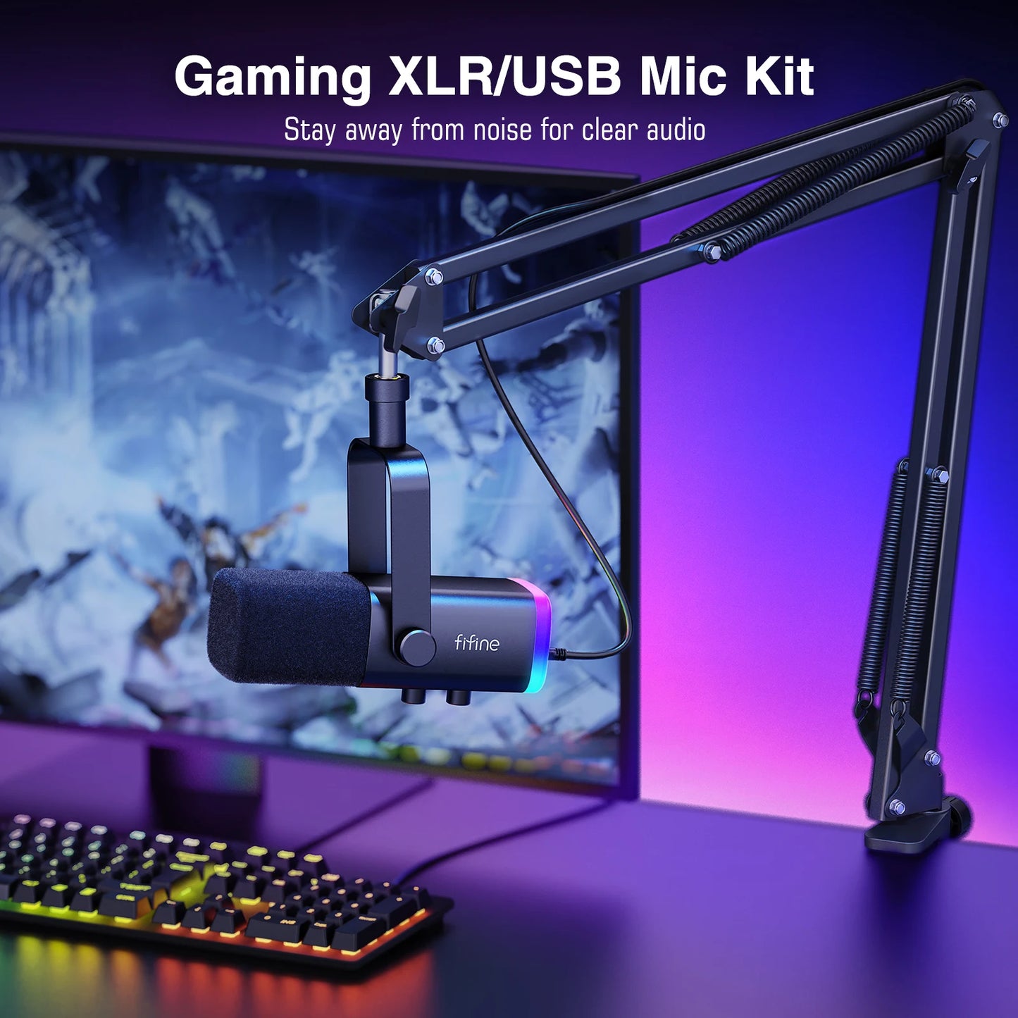 Gaming Audio Set Microphone/Mixer/Headset for Streaming Podcasting,Podcast Set for Youtube/OBS/Tiktok/X/VK - AM8/H9/SC3