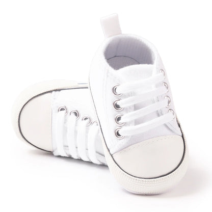 Baby Classic Canvas Sports Shoes Gender Free First Pair of Toddler Baby Shoes Non Slip Soft Soles Newborn Baby Crib Shoes