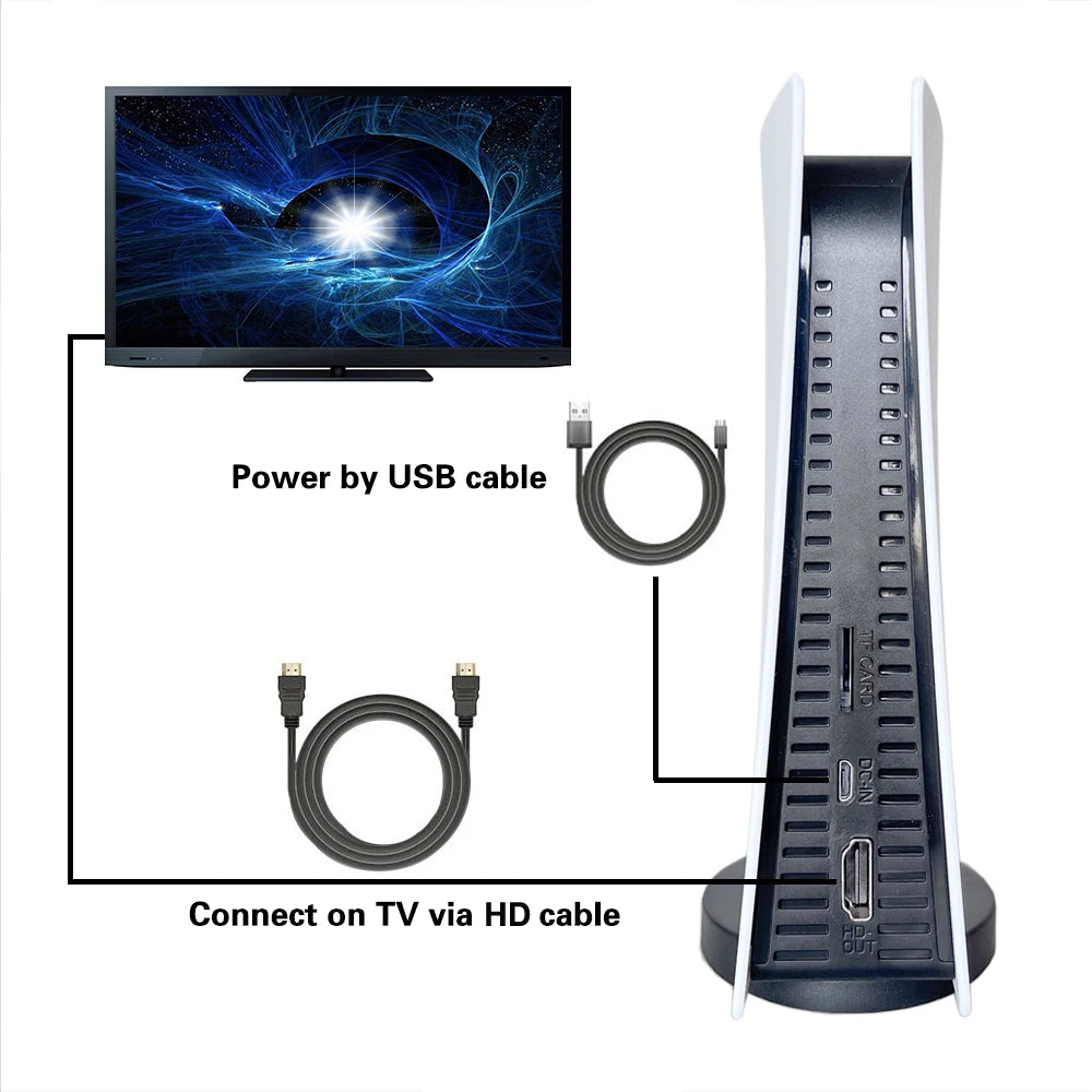 8G 32Bit GS5 Pro 4K HD Game Stick Mini TV Video Game Console Wireless Plug&Play Retro Classic Emulator Gamepad Toy Gift