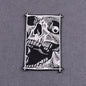 The Death Embroidery Iron On Patches For Clothing DIY Applique Patches On Clothes Skull Badges on backpack Jakcet